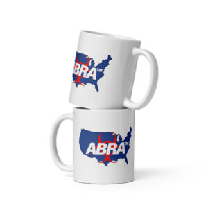 White glossy mug